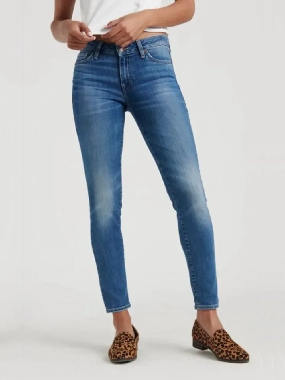 2/$30 Lucky Brand Mid Rise Lolita Skinny Jean Acid Wash 6 #A2139